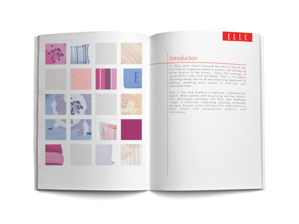 ELLE Bedding Range Brochure - Spreads