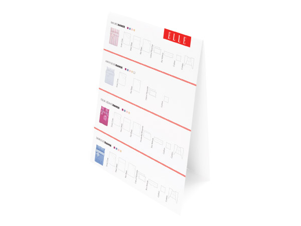 ELLE Bedding Range - POS Card