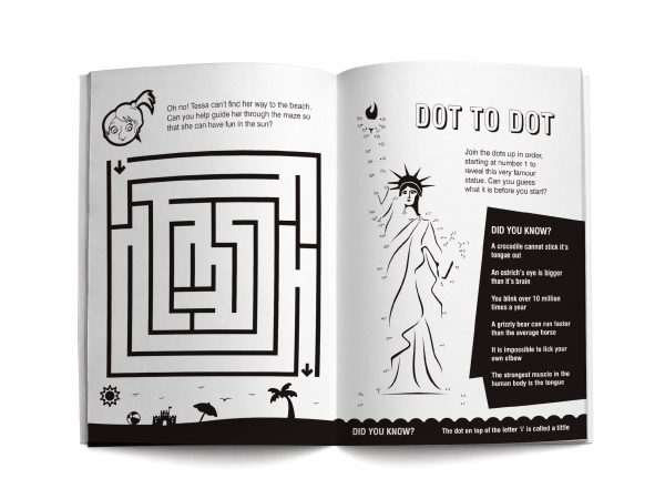 Kids Fun Activity Book - Spreads
