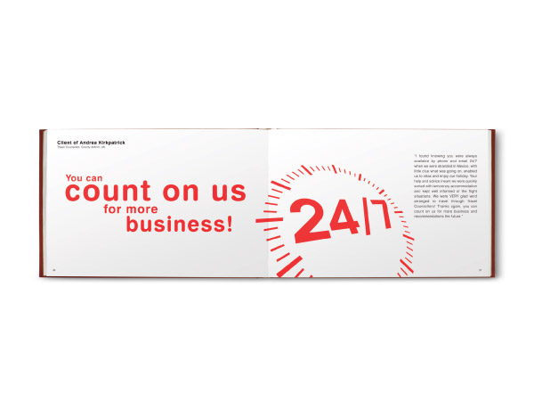 Travel Counsellors Customer Book - Spread